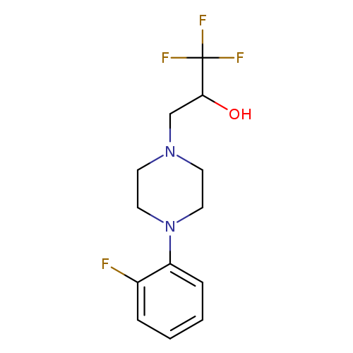 1,1,1-TRIFLUORO-3-[4-(2-FLUOROPHENYL)PIPERAZINO]-2-PROPANOL