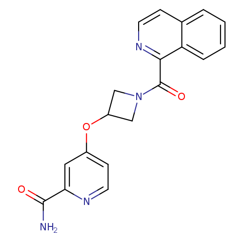 4-{[1-(isoquinoline-1-carbonyl)azetidin-3-yl]oxy}pyridine-2-carboxamide
