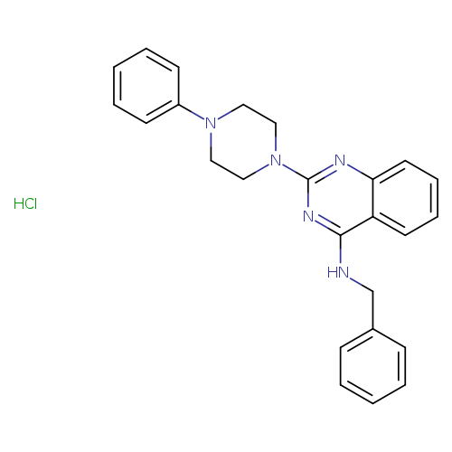 N-benzyl-2-(4-phenylpiperazin-1-yl)quinazolin-4-amine hydrochloride