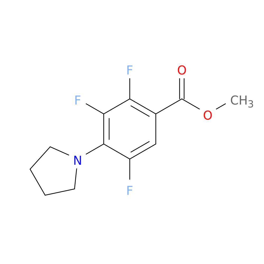 Methyl 2,3,5-trifluoro-4-pyrrolidin-1-ylbenzoate