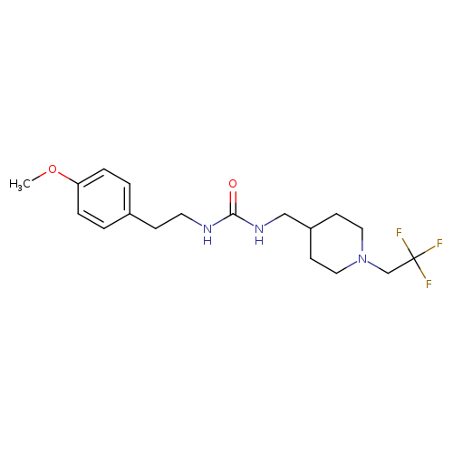 1-[2-(4-methoxyphenyl)ethyl]-3-{[1-(2,2,2-trifluoroethyl)piperidin-4-yl]methyl}urea