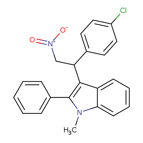 3-[1-(4-chlorophenyl)-2-nitroethyl]-1-methyl-2-phenyl-1H-indole