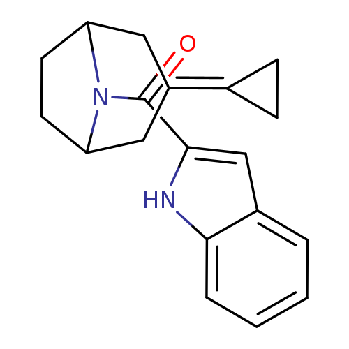 2-{3-cyclopropylidene-8-azabicyclo[3.2.1]octane-8-carbonyl}-1H-indole