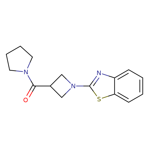 2-[3-(pyrrolidine-1-carbonyl)azetidin-1-yl]-1,3-benzothiazole