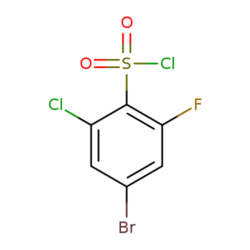 4-bromo-2-chloro-6-fluorobenzene-1-sulfonyl chloride
