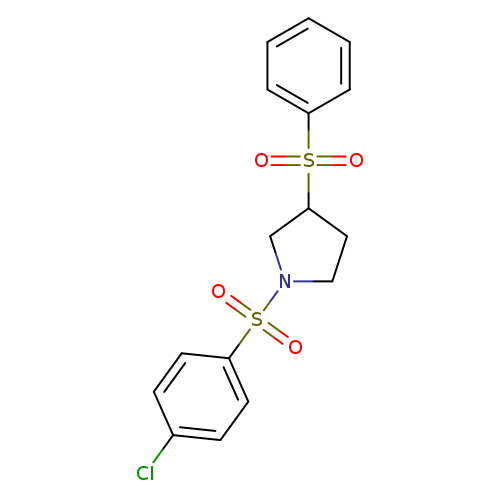 3-(benzenesulfonyl)-1-(4-chlorobenzenesulfonyl)pyrrolidine