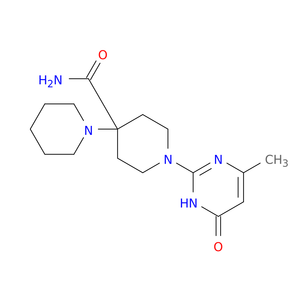1'-(4-methyl-6-oxo-1,6-dihydropyrimidin-2-yl)-[1,4'-bipiperidine]-4'-carboxamide