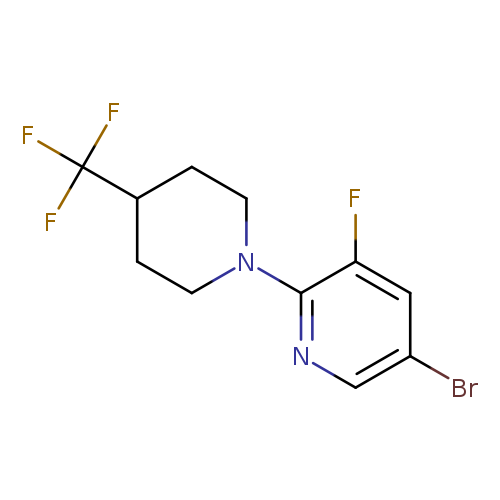 5-bromo-3-fluoro-2-[4-(trifluoromethyl)piperidin-1-yl]pyridine