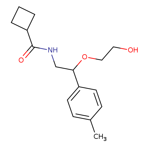 N-[2-(2-hydroxyethoxy)-2-(4-methylphenyl)ethyl]cyclobutanecarboxamide