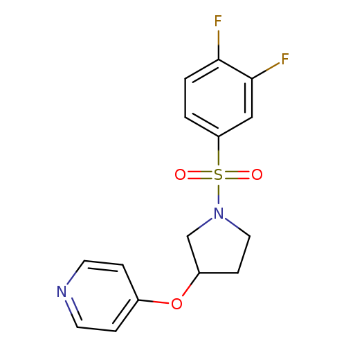 4-{[1-(3,4-difluorobenzenesulfonyl)pyrrolidin-3-yl]oxy}pyridine