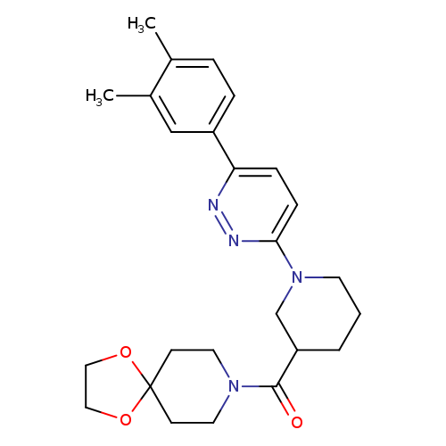 8-{1-[6-(3,4-dimethylphenyl)pyridazin-3-yl]piperidine-3-carbonyl}-1,4-dioxa-8-azaspiro[4.5]decane