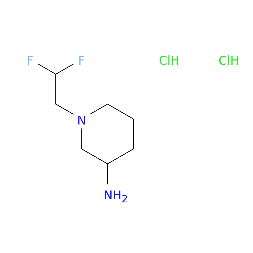 1-(2,2-difluoroethyl)piperidin-3-amine dihydrochloride