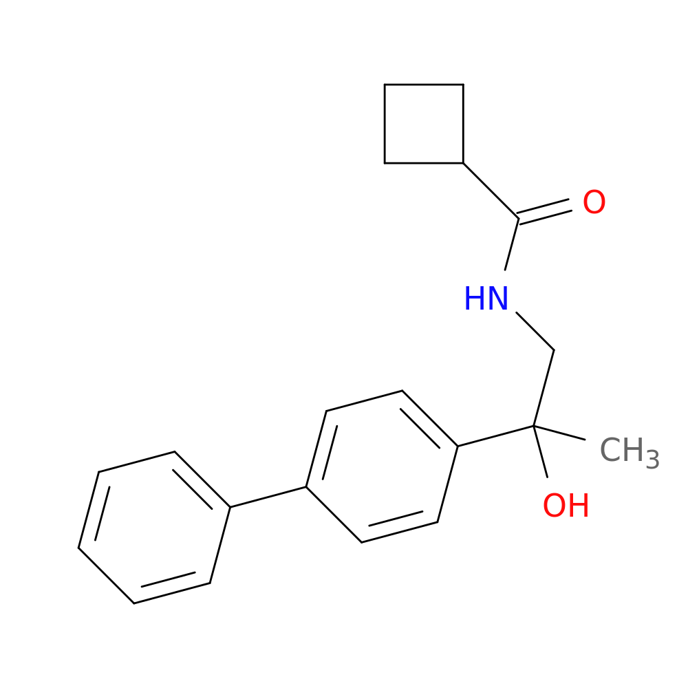 N-(2-{[1,1'-biphenyl]-4-yl}-2-hydroxypropyl)cyclobutanecarboxamide