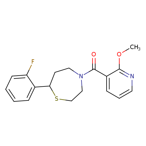 7-(2-fluorophenyl)-4-(2-methoxypyridine-3-carbonyl)-1,4-thiazepane