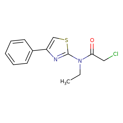 2-chloro-N-ethyl-N-(4-phenyl-1,3-thiazol-2-yl)acetamide