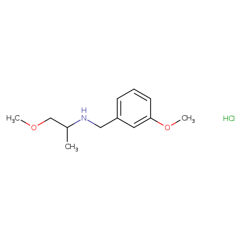 (3-methoxybenzyl)(2-methoxy-1-methylethyl)amine hydrochloride