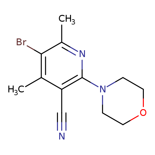 5-Bromo-4,6-dimethyl-2-(morpholin-4-yl)pyridine-3-carbonitrile