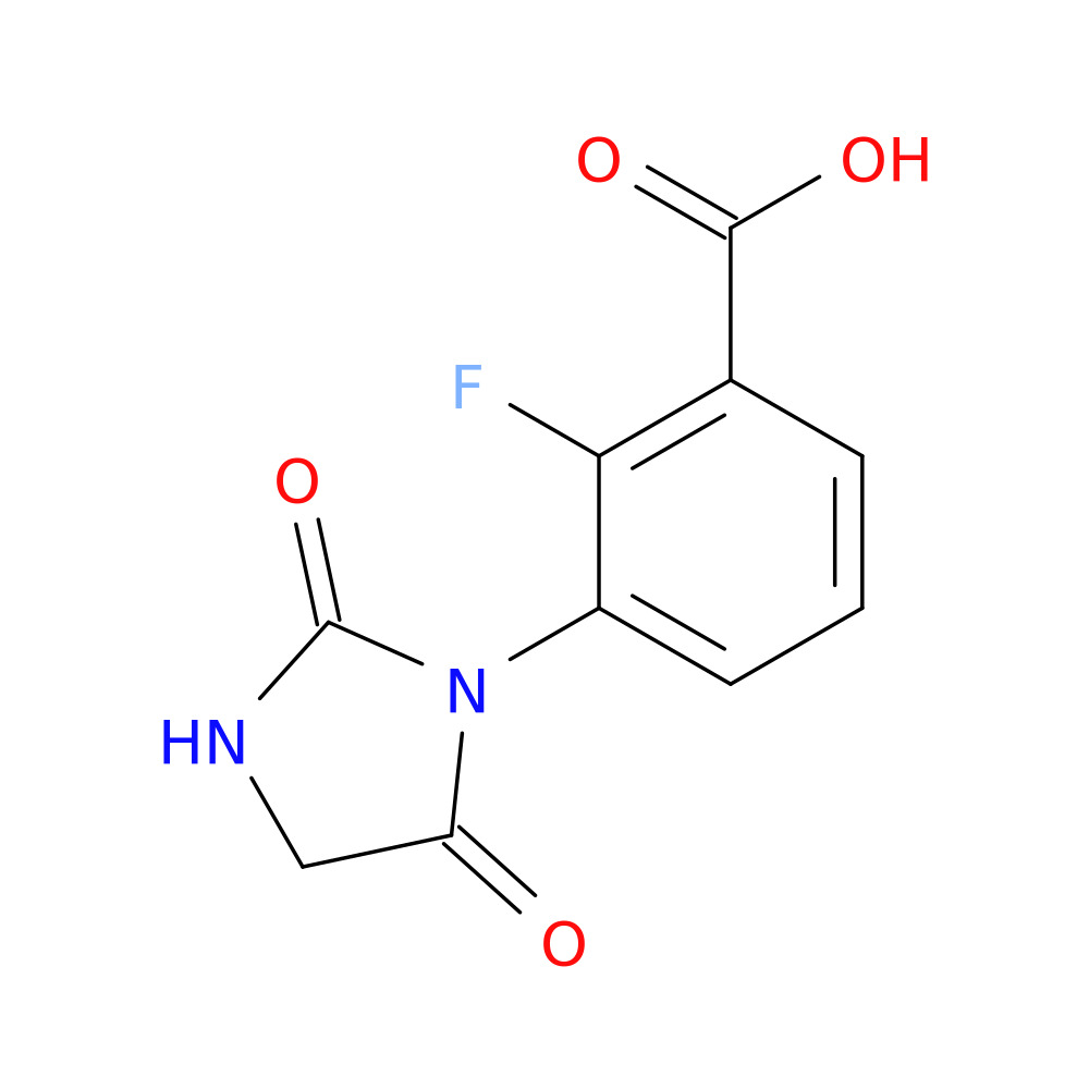 3-(2,5-dioxoimidazolidin-1-yl)-2-fluorobenzoic acid