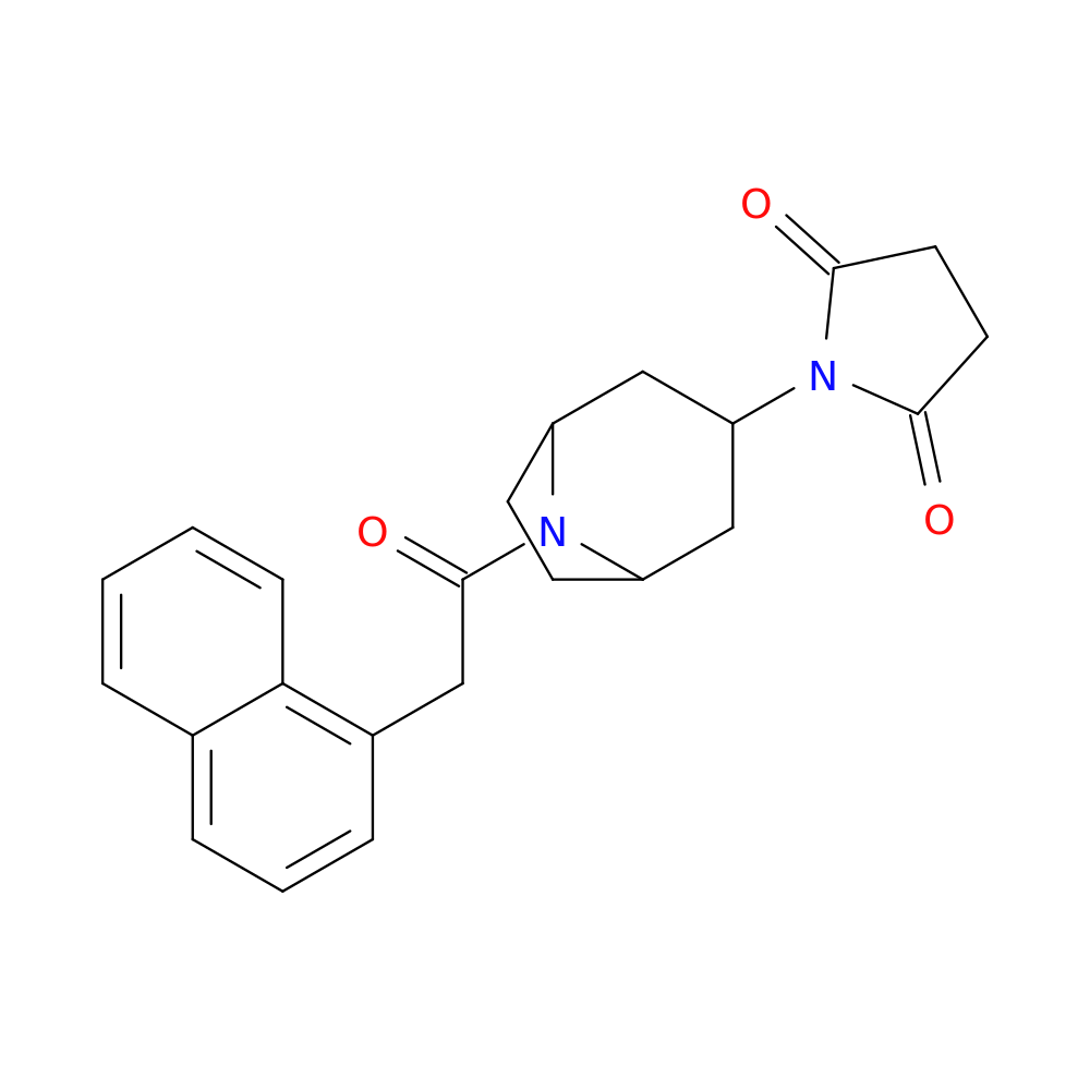 1-{8-[2-(naphthalen-1-yl)acetyl]-8-azabicyclo[3.2.1]octan-3-yl}pyrrolidine-2,5-dione