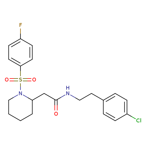 N-[2-(4-chlorophenyl)ethyl]-2-[1-(4-fluorobenzenesulfonyl)piperidin-2-yl]acetamide
