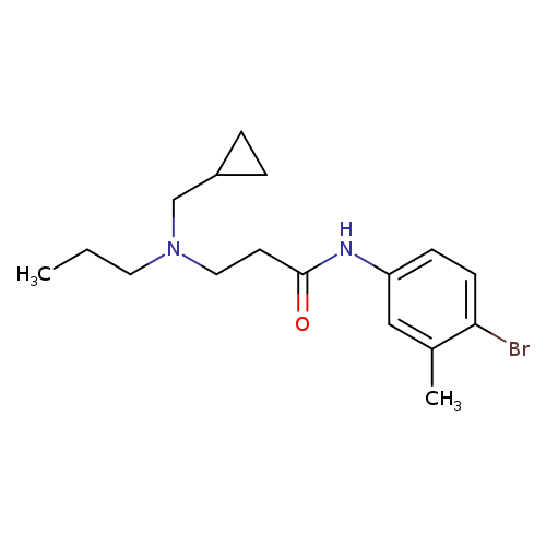 N-(4-bromo-3-methylphenyl)-3-[(cyclopropylmethyl)(propyl)amino]propanamide