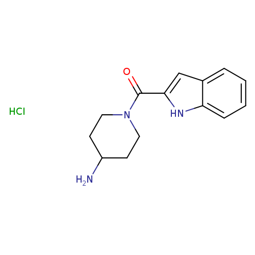 (4-Aminopiperidin-1-yl)(1H-indol-2-yl)methanone (HCl)