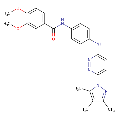 3,4-dimethoxy-N-(4-{[6-(3,4,5-trimethyl-1H-pyrazol-1-yl)pyridazin-3-yl]amino}phenyl)benzamide