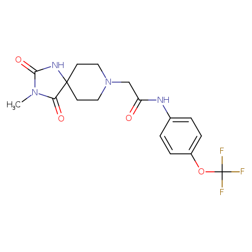 2-{3-methyl-2,4-dioxo-1,3,8-triazaspiro[4.5]decan-8-yl}-N-[4-(trifluoromethoxy)phenyl]acetamide