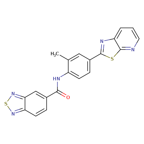 N-(2-methyl-4-{[1,3]thiazolo[5,4-b]pyridin-2-yl}phenyl)-2,1,3-benzothiadiazole-5-carboxamide