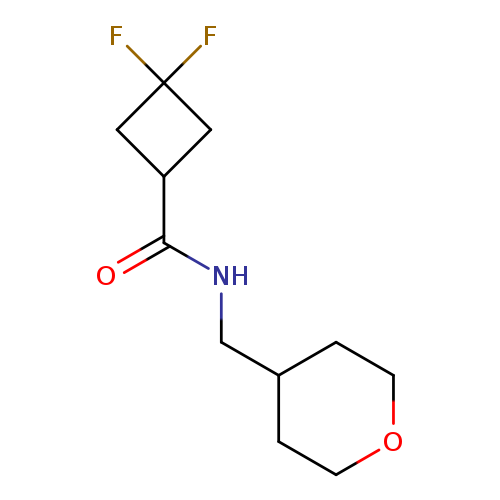 3,3-difluoro-N-[(oxan-4-yl)methyl]cyclobutane-1-carboxamide