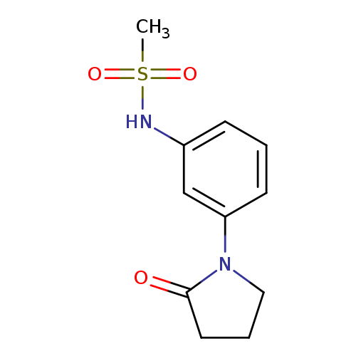 N-[3-(2-oxopyrrolidin-1-yl)phenyl]methanesulfonamide