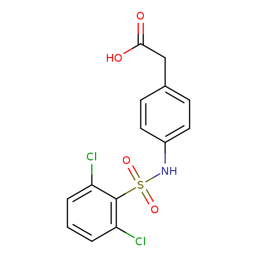 2-[4-(2,6-dichlorobenzenesulfonamido)phenyl]acetic acid