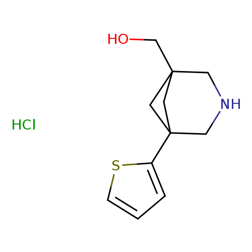 [5-(thiophen-2-yl)-3-azabicyclo[3.1.1]heptan-1-yl]methanolhydrochloride