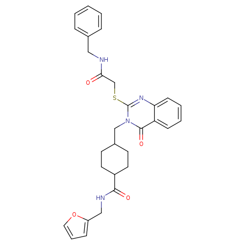 4-[(2-{[(benzylcarbamoyl)methyl]sulfanyl}-4-oxo-3,4-dihydroquinazolin-3-yl)methyl]-N-[(furan-2-yl)methyl]cyclohexane-1-carboxamide