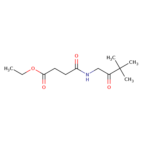 ethyl 3-[(3,3-dimethyl-2-oxobutyl)carbamoyl]propanoate
