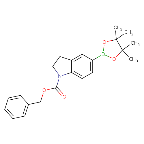 1H-Indole-1-carboxylic acid, 2,3-dihydro-5-(4,4,5,5-tetramethyl-1,3,2-dioxaborolan-2-yl)-, phenylmethyl ester