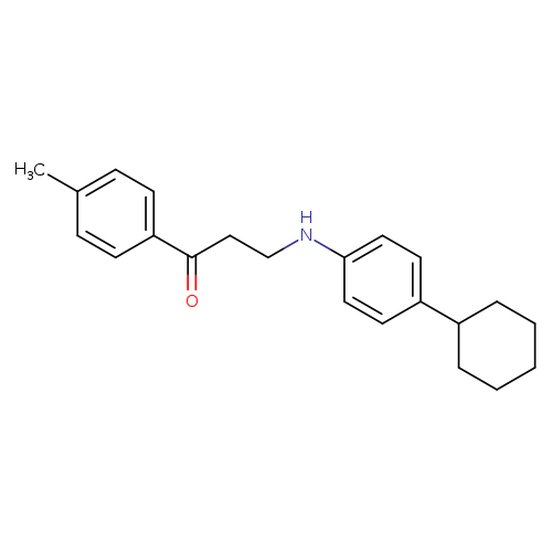 3-[(4-cyclohexylphenyl)amino]-1-(4-methylphenyl)propan-1-one