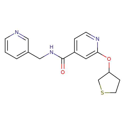 N-[(pyridin-3-yl)methyl]-2-(thiolan-3-yloxy)pyridine-4-carboxamide