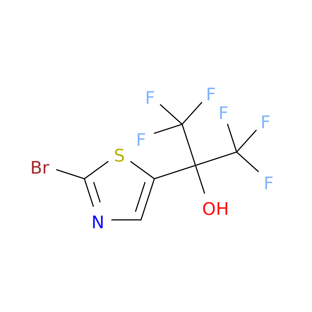 2-(2-bromo-1,3-thiazol-5-yl)-1,1,1,3,3,3-hexafluoropropan-2-ol