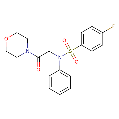 4-fluoro-N-[2-(morpholin-4-yl)-2-oxoethyl]-N-phenylbenzene-1-sulfonamide