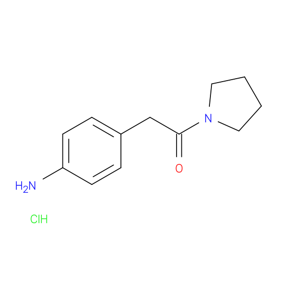 {4-[2-oxo-2-(1-pyrrolidinyl)ethyl]phenyl}amine hydrochloride