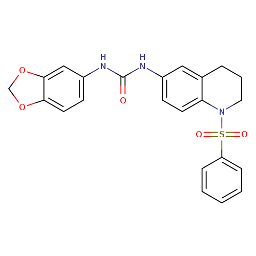1-[1-(benzenesulfonyl)-1,2,3,4-tetrahydroquinolin-6-yl]-3-(2H-1,3-benzodioxol-5-yl)urea
