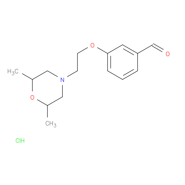 3-[2-(2,6-dimethyl-4-morpholinyl)ethoxy]benzaldehyde hydrochloride