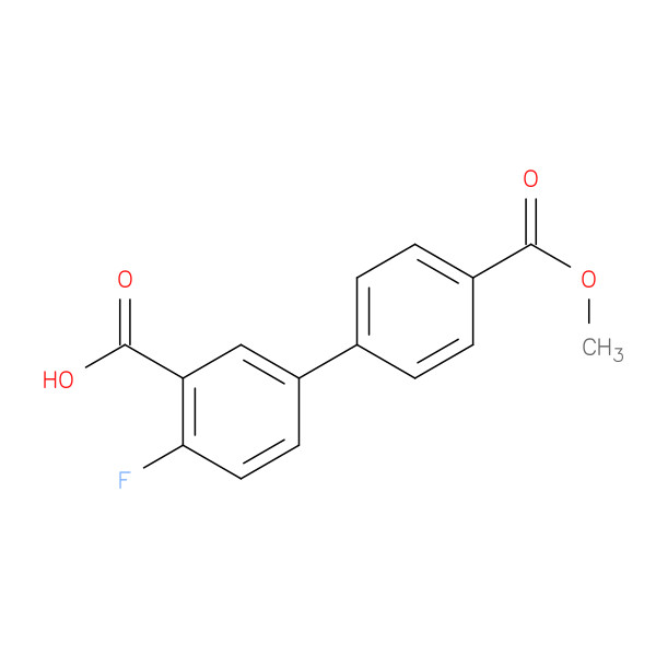 2-Fluoro-5-(4-methoxycarbonylphenyl)benzoic acid