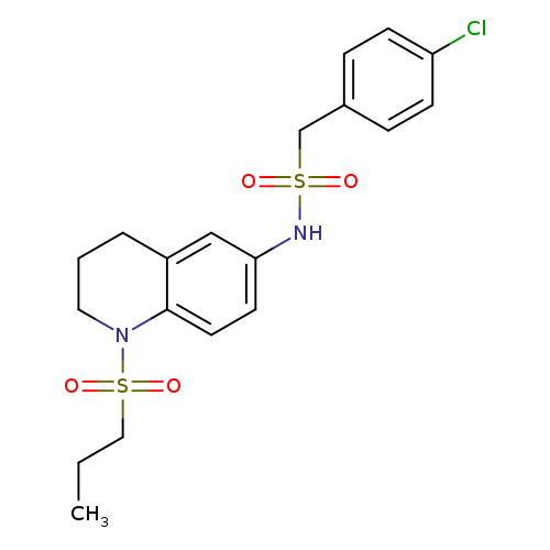 1-(4-chlorophenyl)-N-[1-(propane-1-sulfonyl)-1,2,3,4-tetrahydroquinolin-6-yl]methanesulfonamide