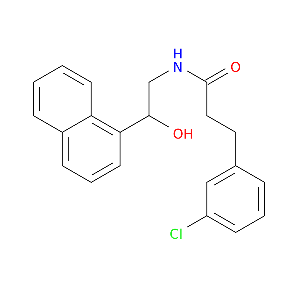3-(3-chlorophenyl)-N-[2-hydroxy-2-(naphthalen-1-yl)ethyl]propanamide