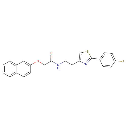 N-{2-[2-(4-fluorophenyl)-1,3-thiazol-4-yl]ethyl}-2-(naphthalen-2-yloxy)acetamide
