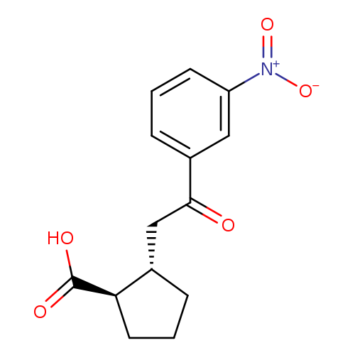 trans-2-[2-Oxo-2-(3-nitrophenyl)ethyl]cyclopentane-1-carboxylic acid