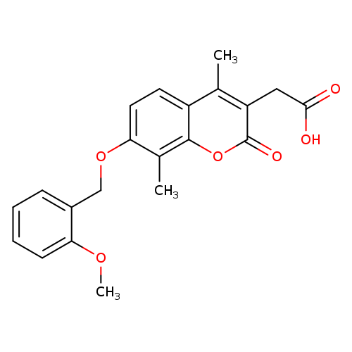 {7-[(2-methoxybenzyl)oxy]-4,8-dimethyl-2-oxo-2H-chromen-3-yl}acetic acid