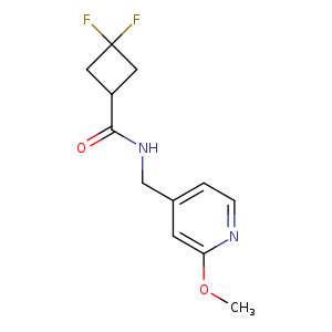 3,3-difluoro-N-[(2-methoxypyridin-4-yl)methyl]cyclobutane-1-carboxamide